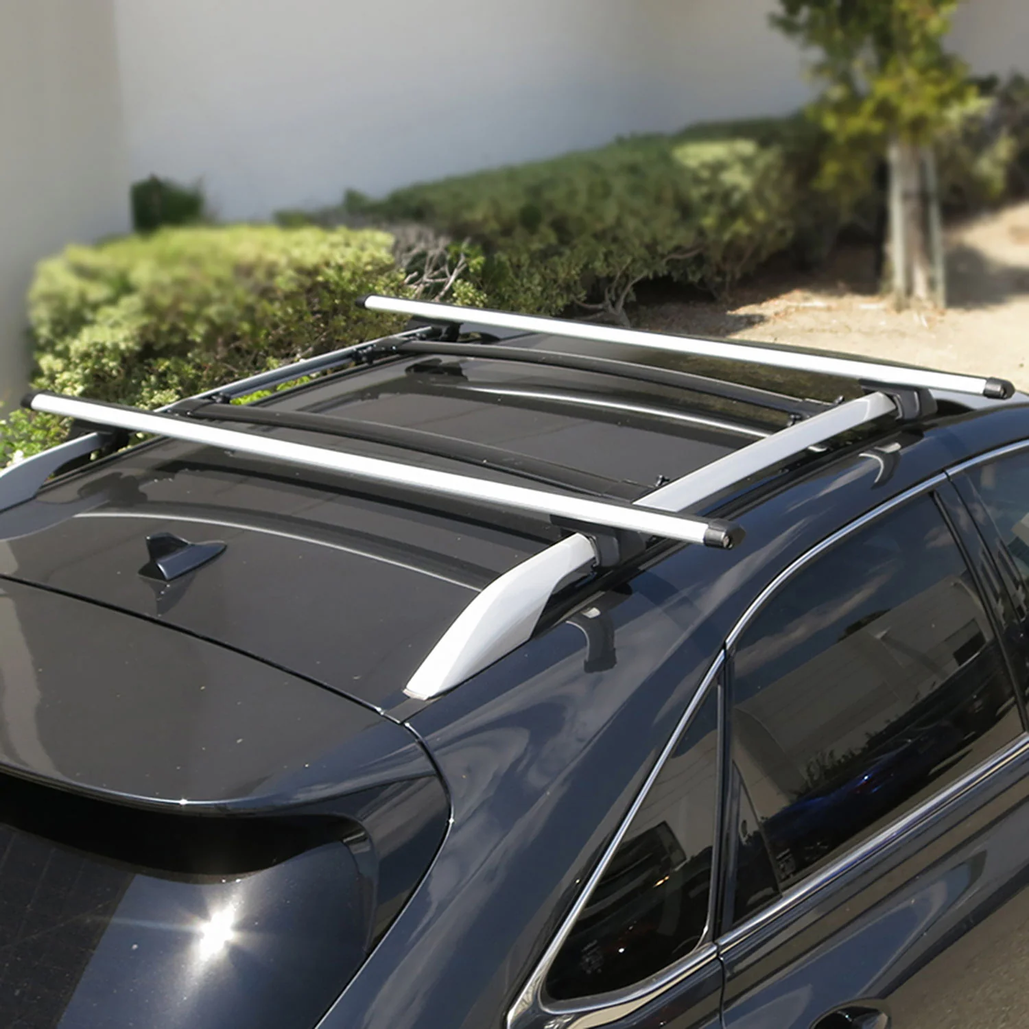Universal Aluminum Roof Rack Cross Bars w/ 4x Adjustable Clamps - Image 10