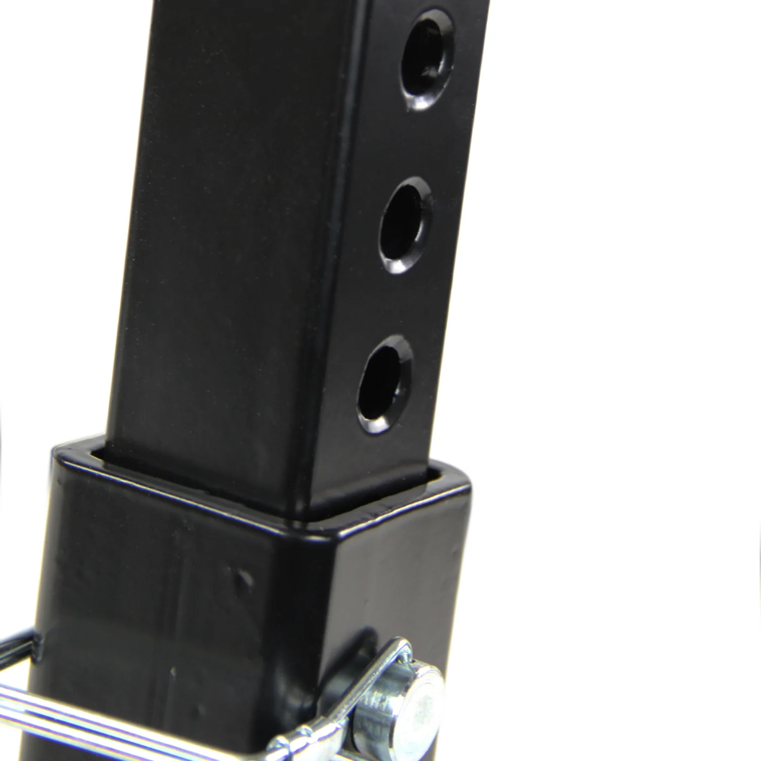 Universal Black Steel Adjustable Truck Bed 2" Hitch Extender - Image 3