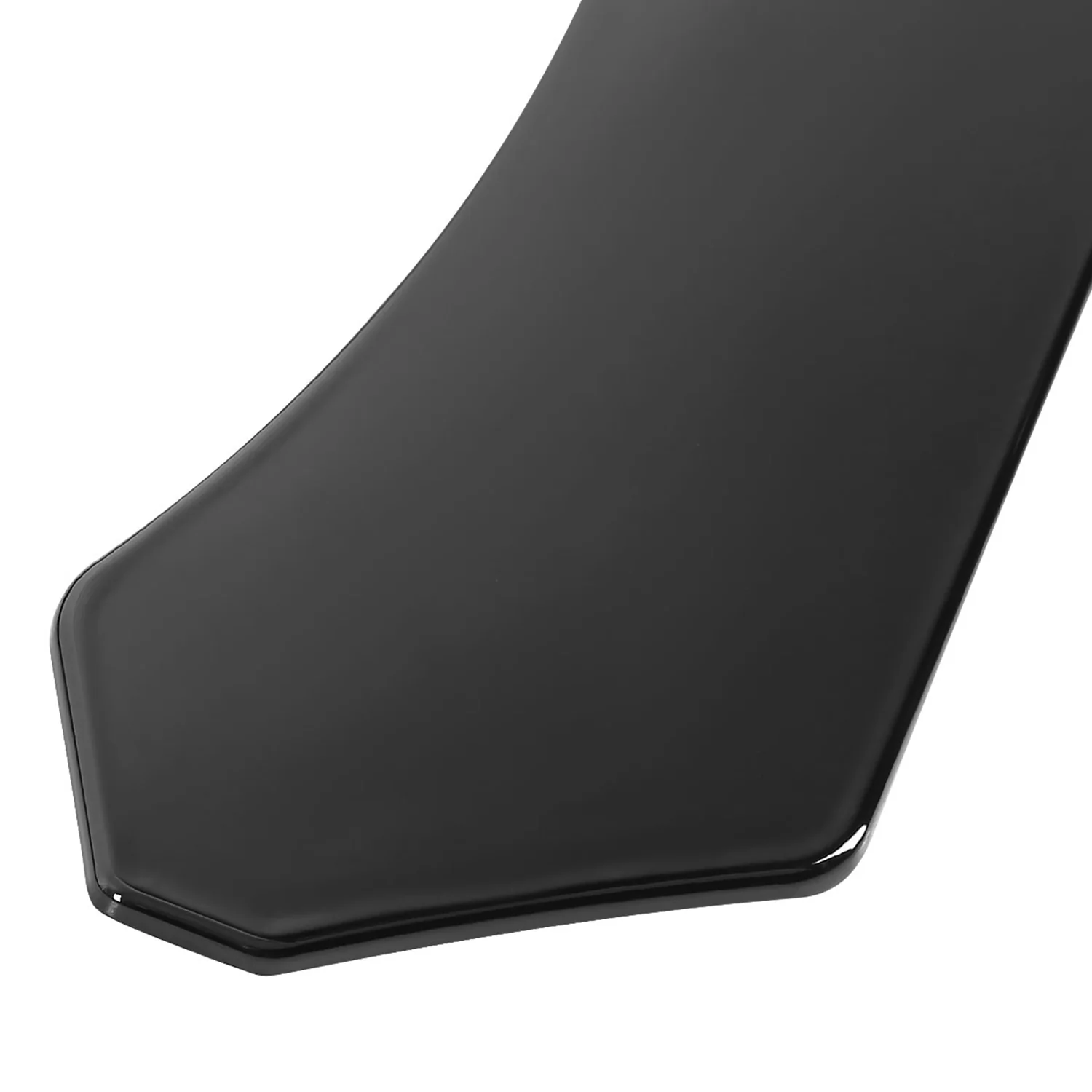Universal Glossy Black Polypropylene 3Pcs Front Bumper Lip Splitter Spoiler Set - Image 4