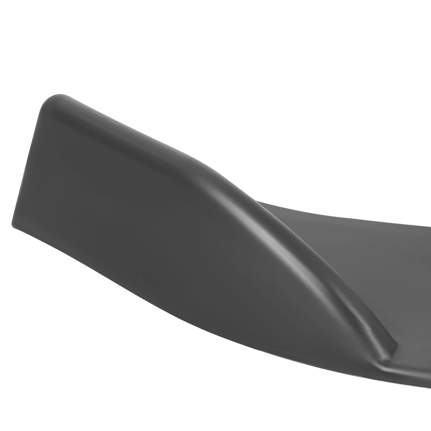 Universal Matte Black Polypropylene 3Pcs Front Bumper Lip Splitter Spoiler Set - Image 3