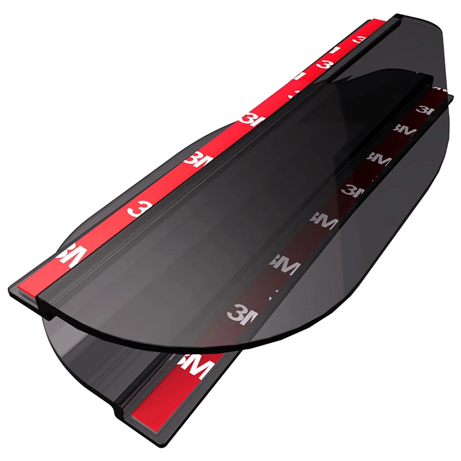 Universal Smoke PVC Plastic Car Rear View Side Mirror Rain Board Eyebrow 2Pcs - Image 8
