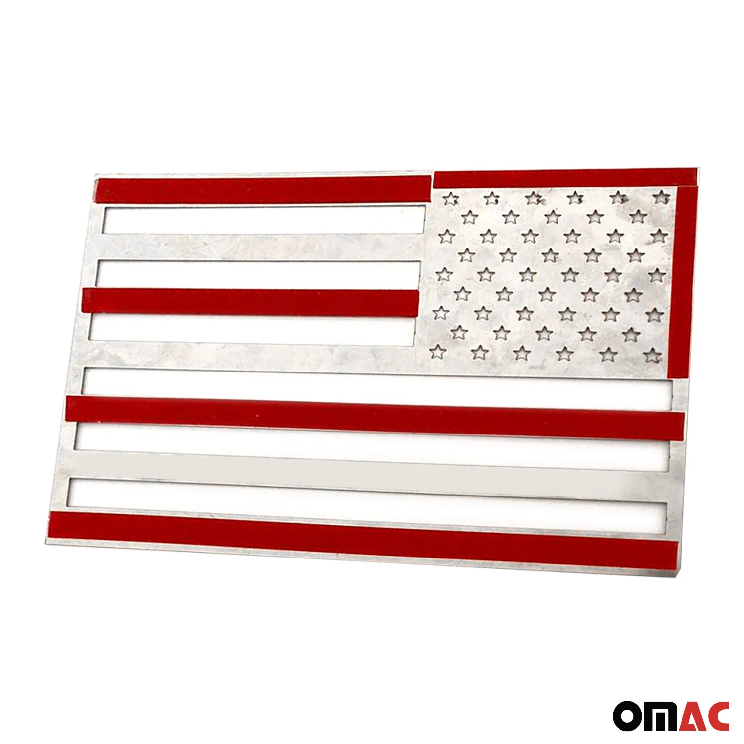 US American Flag Chrome Decal Sticker Stainless Steel - Image 5