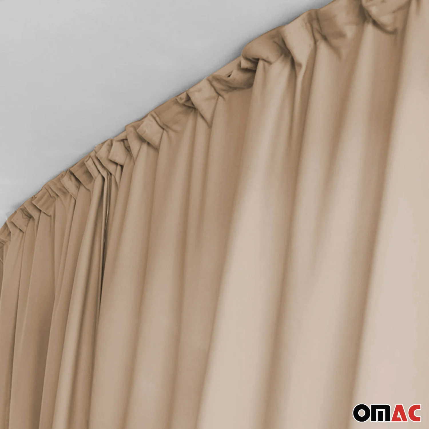 Chevrolet Express Cabin Divider Curtains Privacy Curtains Beige 2 Curtains - Image 7