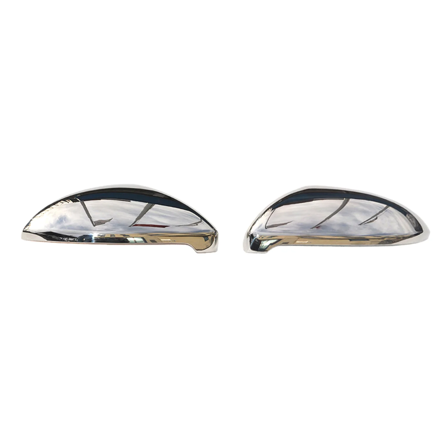 2015-2021 VW Golf Mk7 Side Mirror Cover Caps Stainless Steel Silver 2 Pcs - Image 6