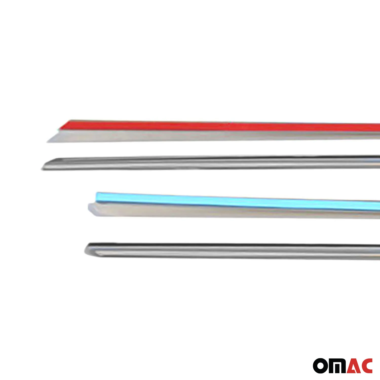 2011-2018 VW Jetta A6 Window Molding Trim Streamer Stainless Steel Silver 6 Pcs - Image 5