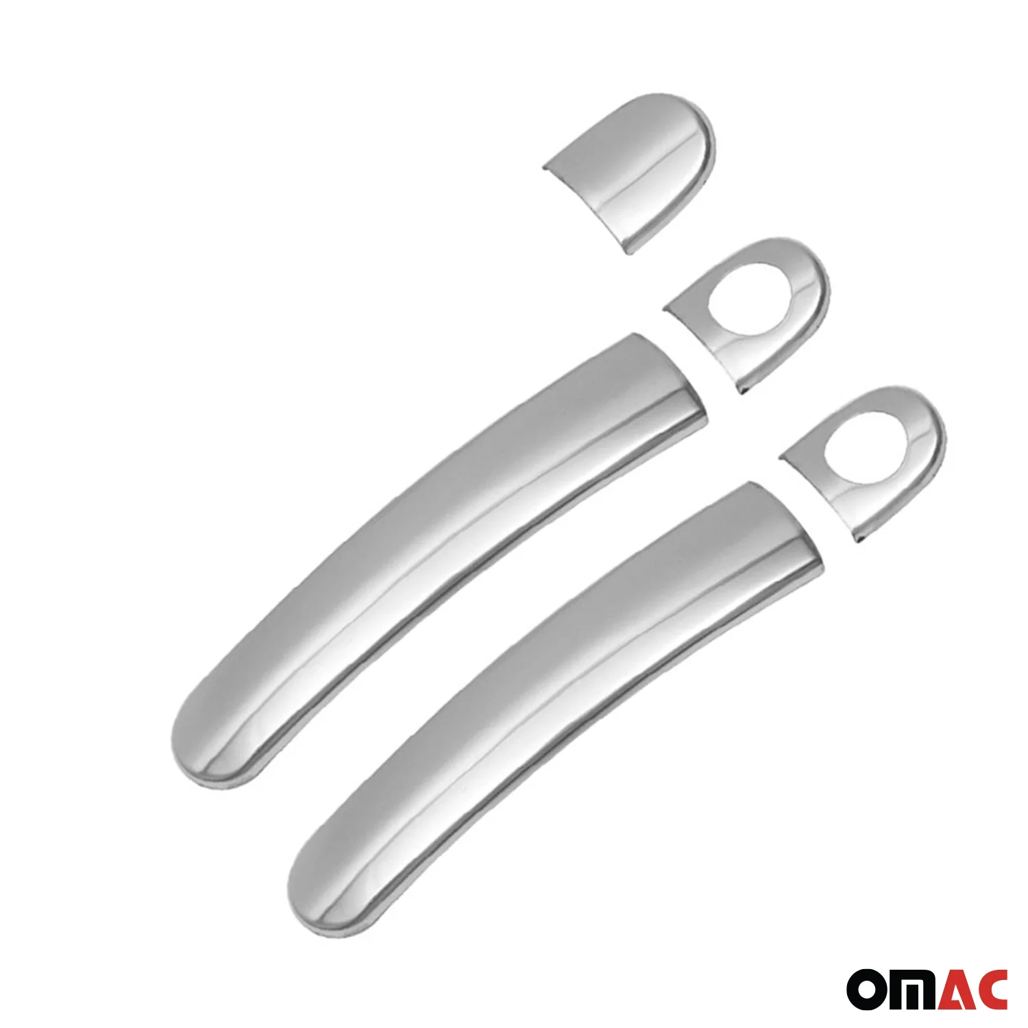 2012-2019 VW Beetle Car Door Handle Cover Protector Stainless Steel Chrome 2 Key Hole - Image 6