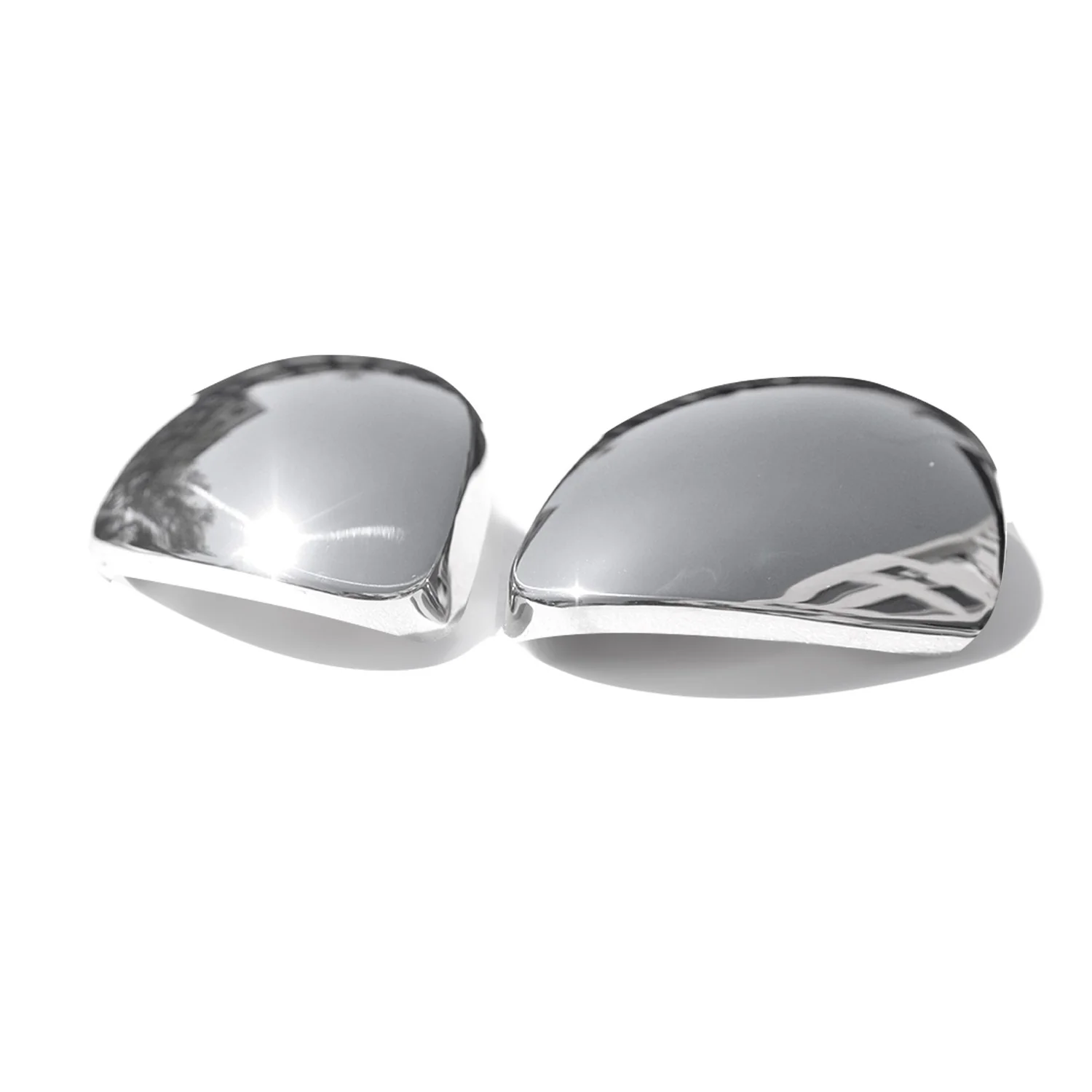 2009-2017 VW Tiguan Side Mirror Cover Caps Stainless Steel Silver 2 Pcs - Image 6