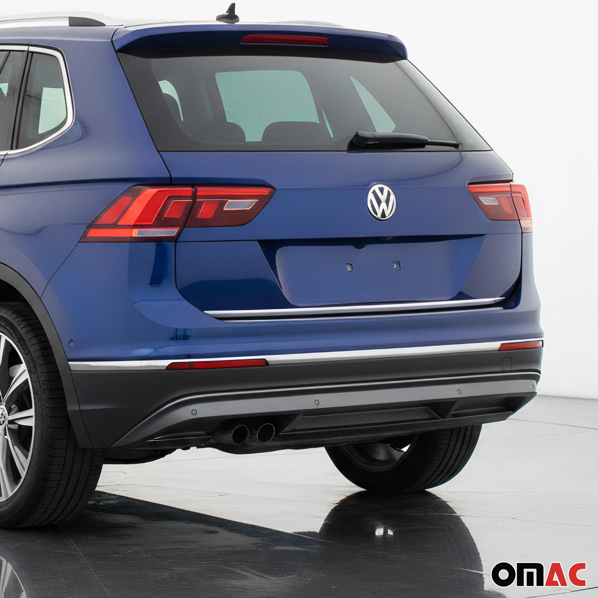 2018-2024 VW Tiguan Rear Trunk Molding Trim Stainless Steel Silver 1Pc - Image 2