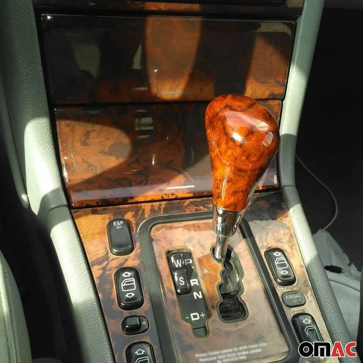 Mercedes E Class W210 W211 W220 Gear Shift Knob Handle Walnut - Image 2