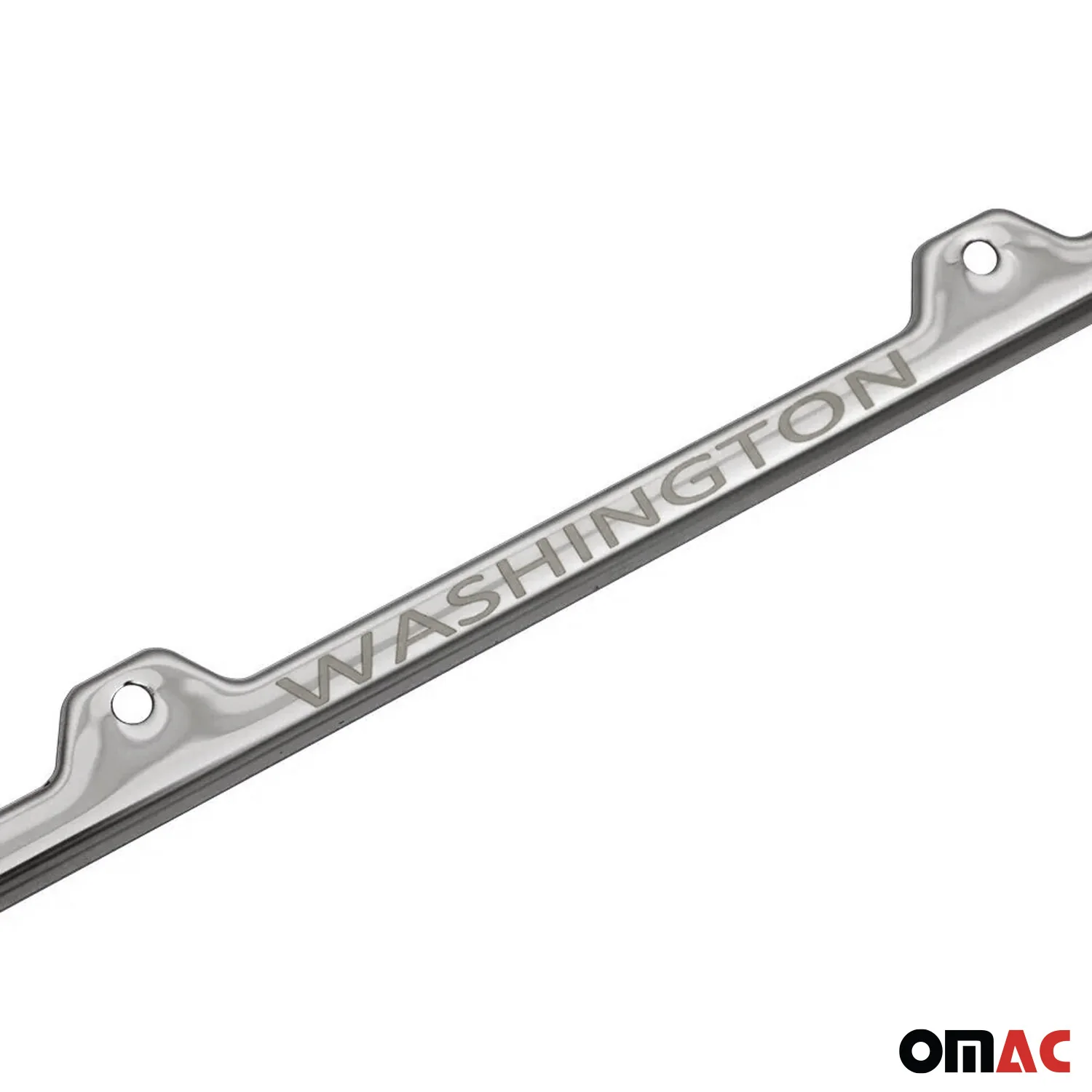 WASHINGTON Stainless Steel Chrome License Plate Frame Set - Image 5