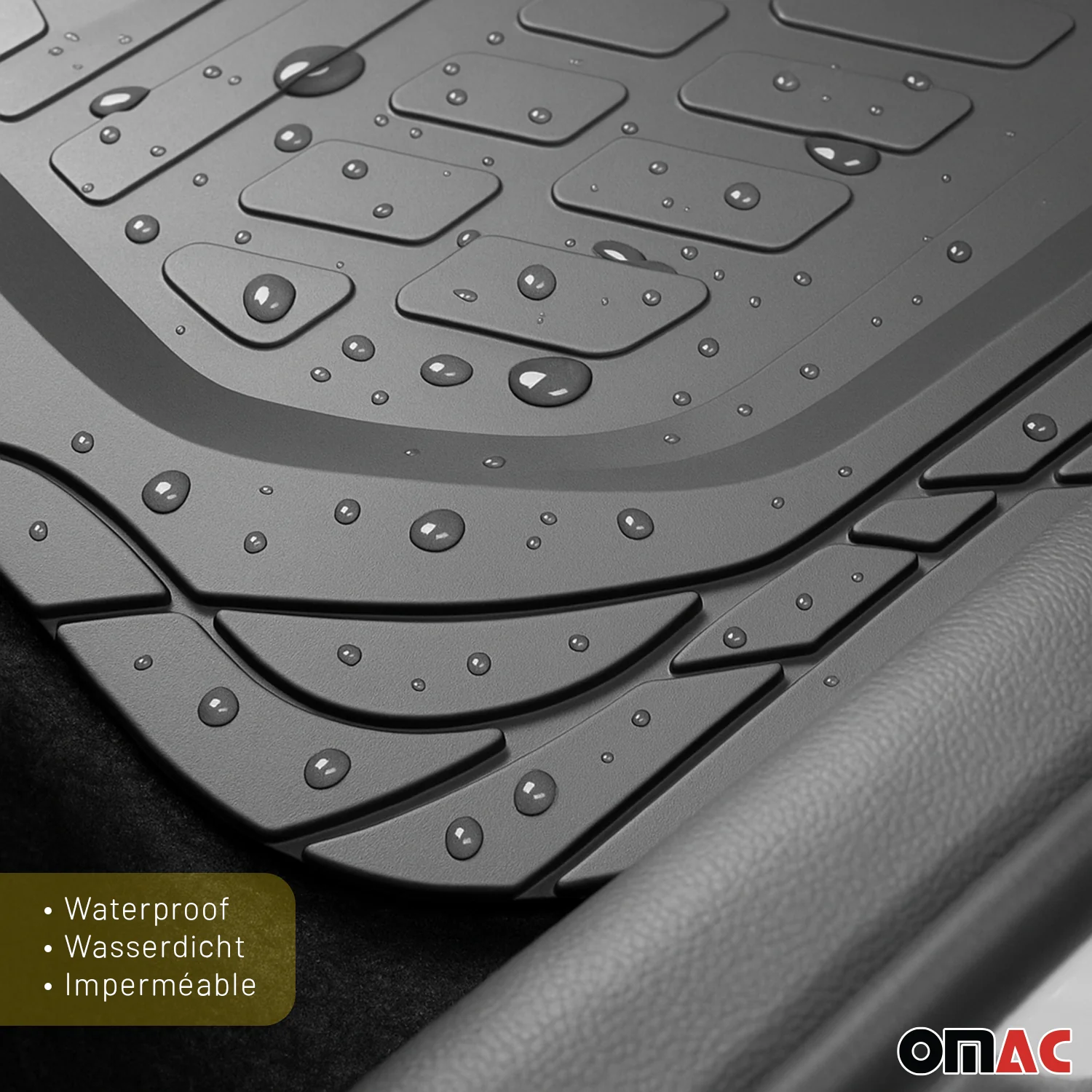 2008-2026 BMW X6 E71 F16 G06 Semi-Custom fit Floor Mats Liner All Weather 3D Black Waterproof 4Pcs - Image 9