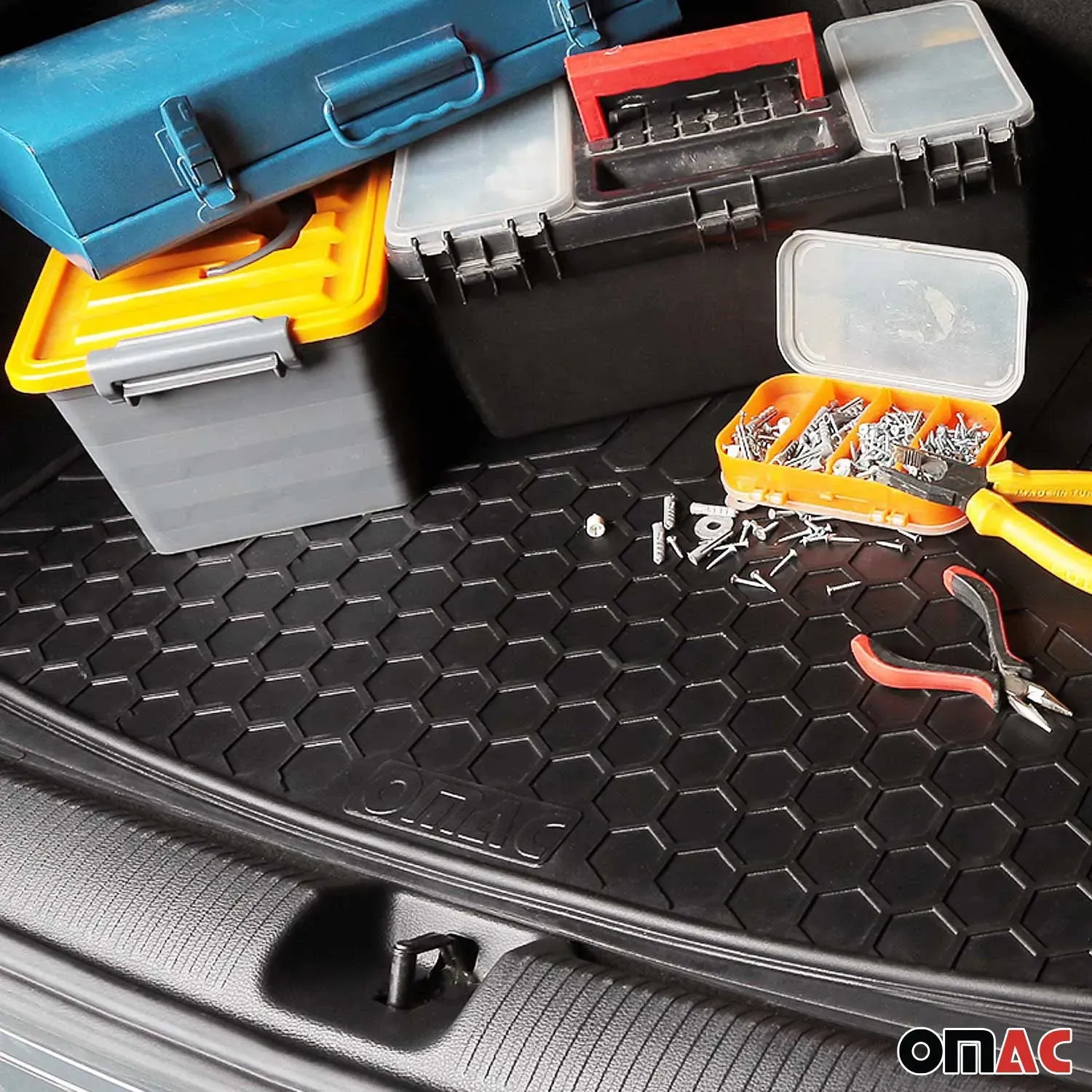 Honda Semi-Custom fit Cargo Mat Liner Waterproof Rubber Black 1Pc - Image 10