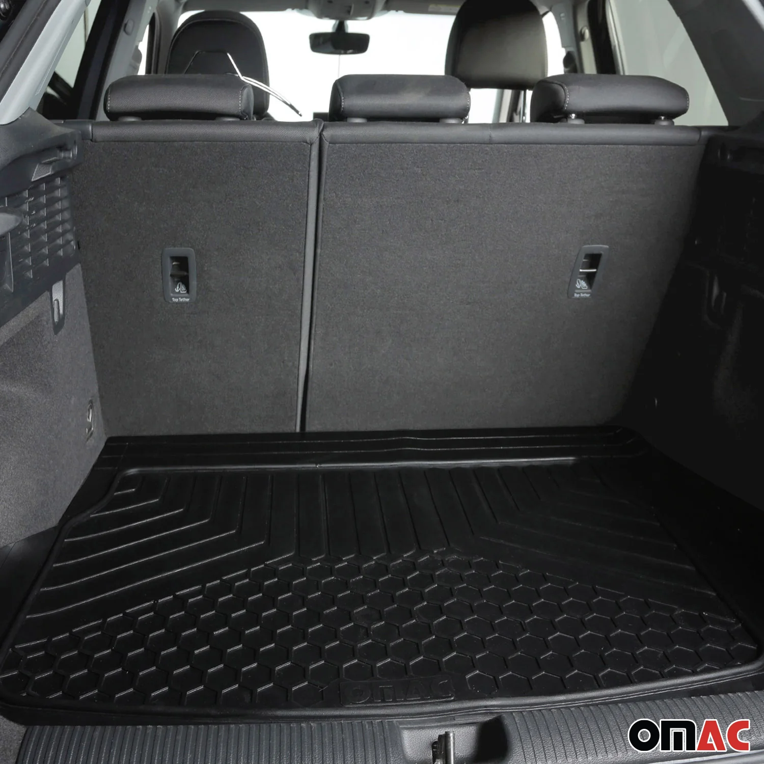 2007-2026 GMC Acadia Semi-Custom fit Cargo Mats Liner All Weather Black Rubber - Image 2