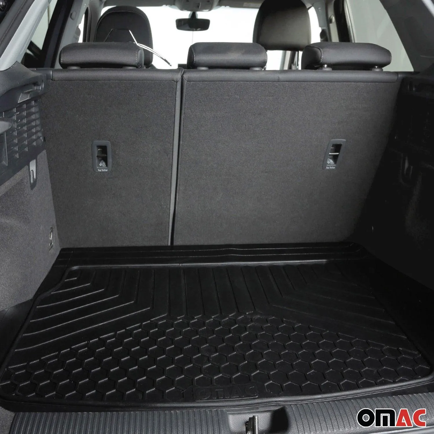 Porsche Cayenne Semi-Custom fit Cargo Mats Liner All Weather Black Rubber - Image 2