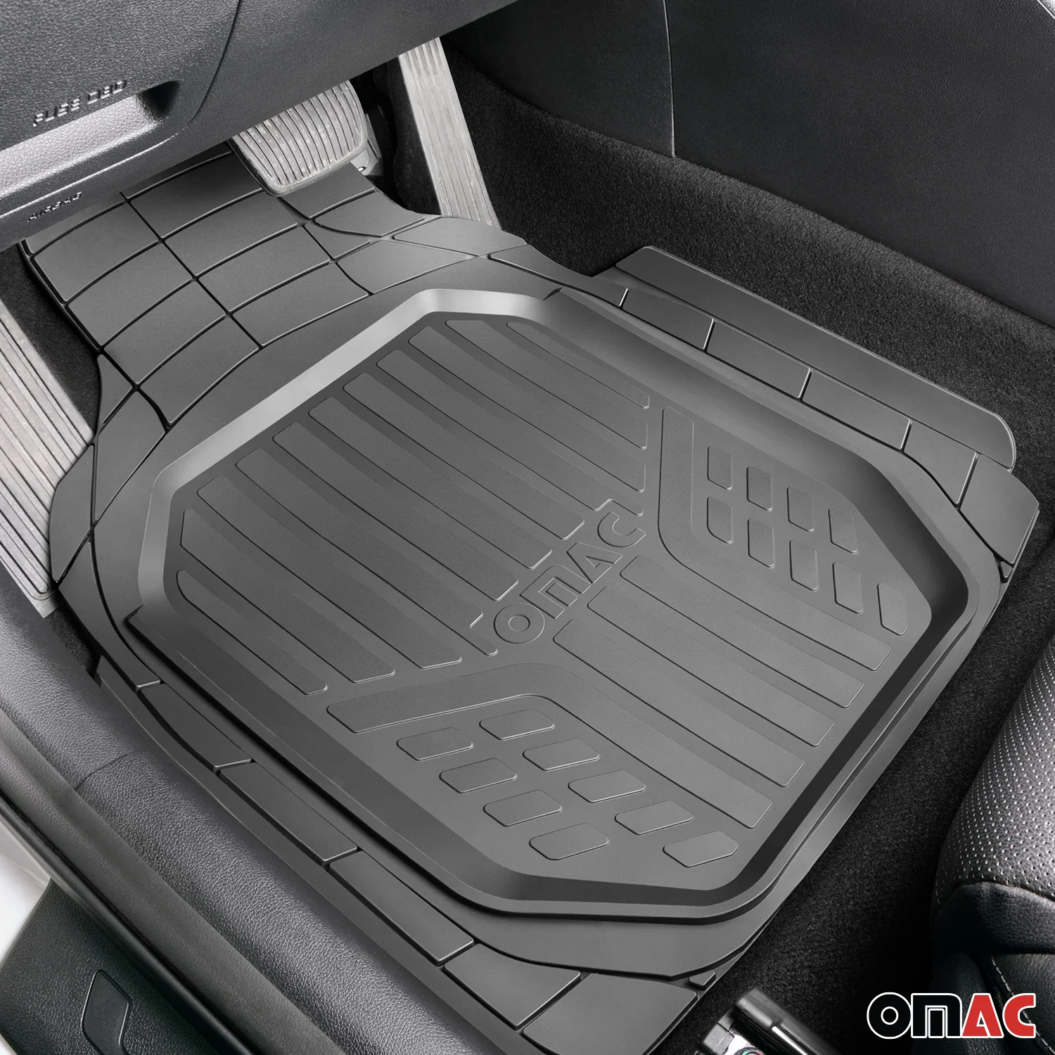 Nissan Altima Semi-Custom fit Floor Mats & Cargo Liner Waterproof Black 6Pcs - Image 6