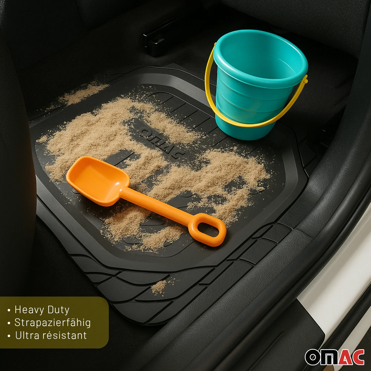 1995-2024 Chevrolet Express & GMC Savana Semi-Custom fit Floor Mats Liner All Weather 3D Black Waterproof 4Pcs - Image 11