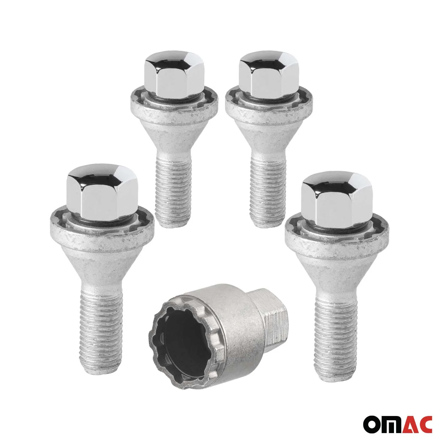 Wheel Lock Kit for BMW 3 Series M14X1.25 Bolt Chromed 4Locks & 1Key - Image 8