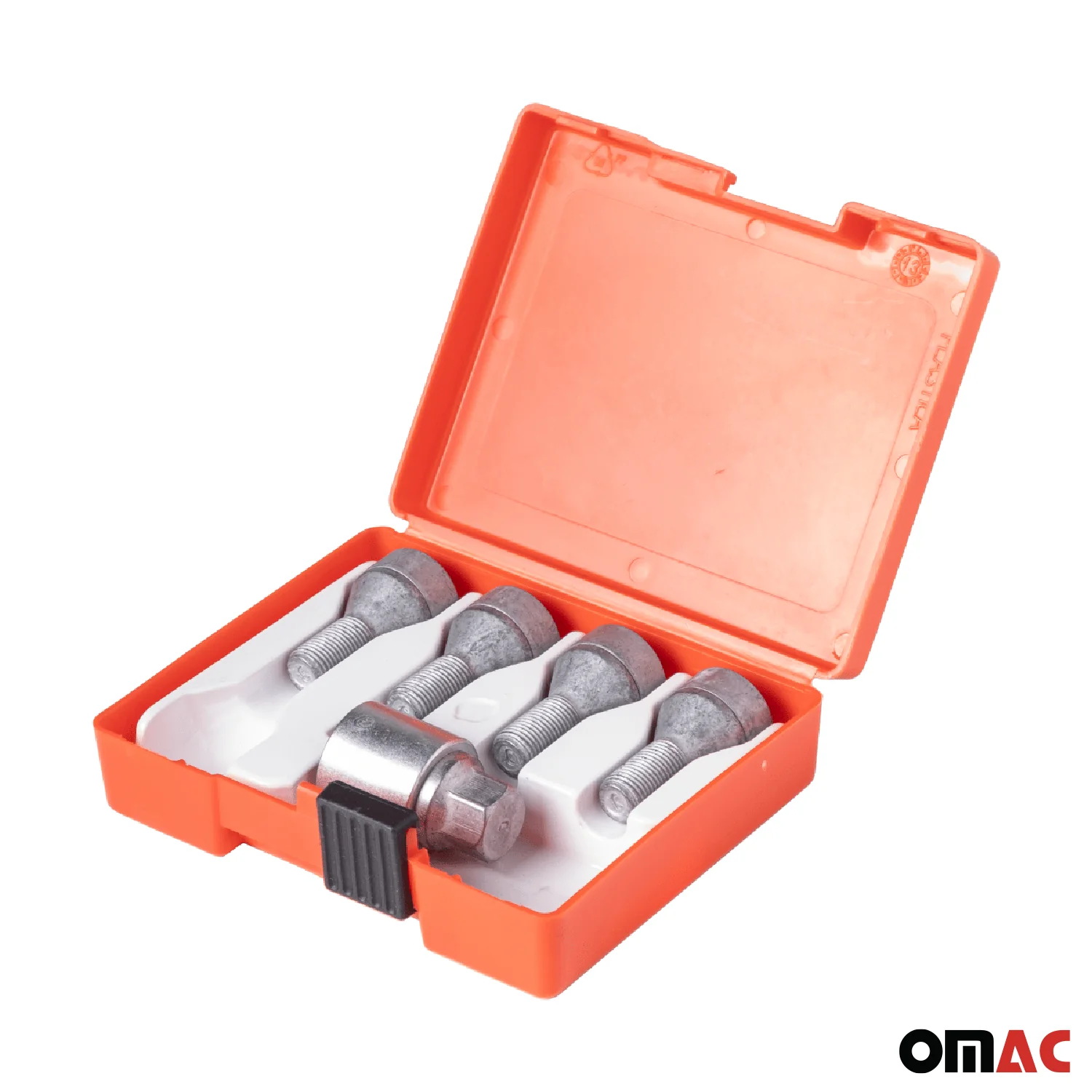 Wheel Lock Kit for BMW X3 M14X1,25 Bolt Galvanized Silver 4Locks & 1Key - Image 6