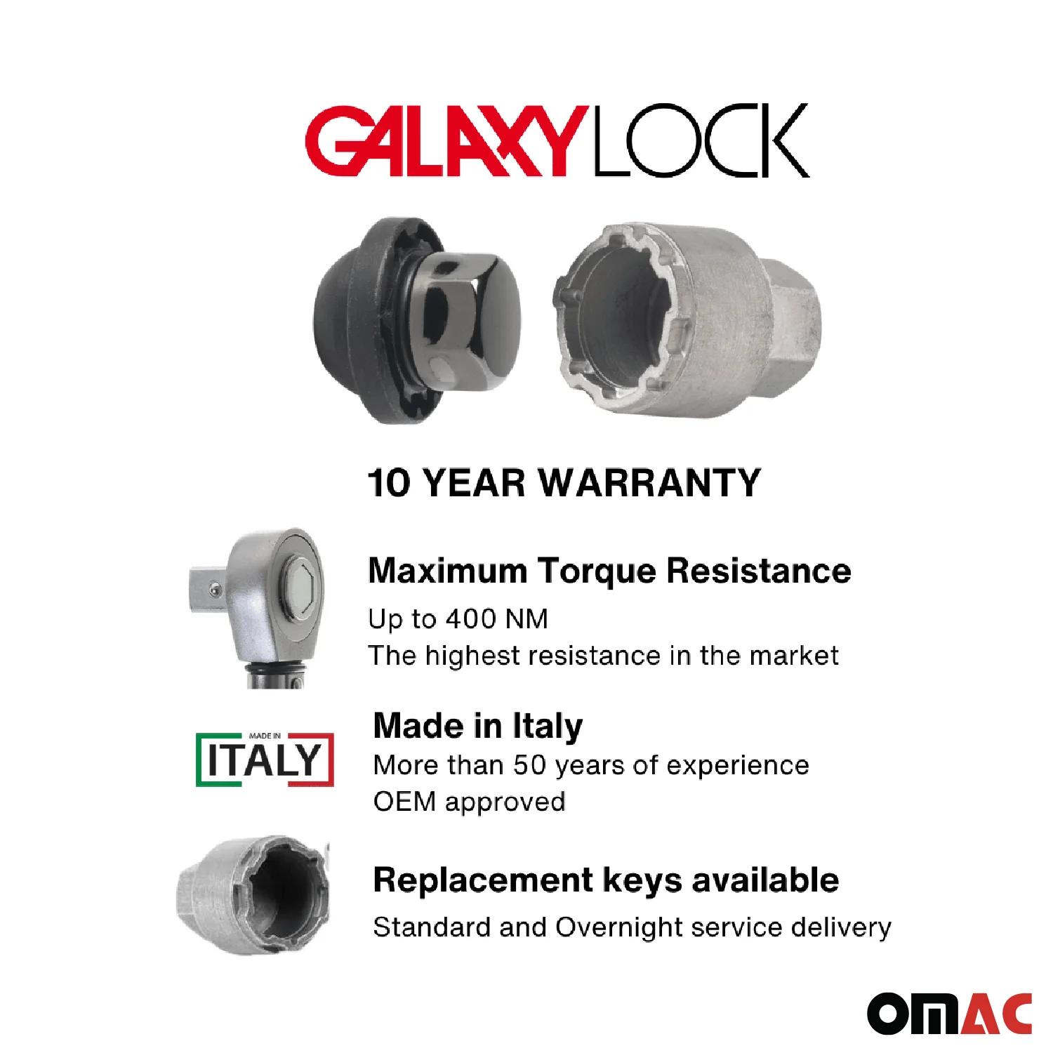 Wheel Lock Kit for Cadillac CT5 CT6 CTS Lyriq XT4 XT5 XT6 M14X1,5 Black - Image 3