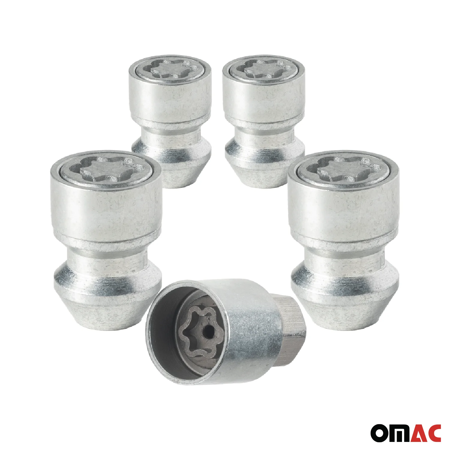 Wheel Lock Kit for Ford Expedition 2007-2014 M14X2 Galvanized Silver 4Locks&1Key - Image 8