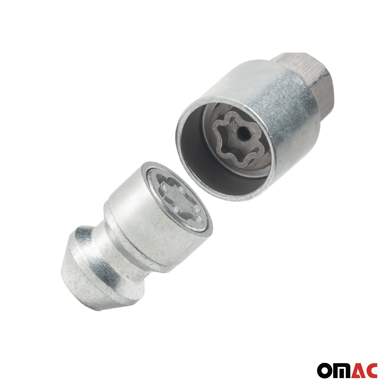 Wheel Lock Kit for GMC Terrain M12X1,5 Nut Galvanized Silver 4Locks & 1Key - Image 7