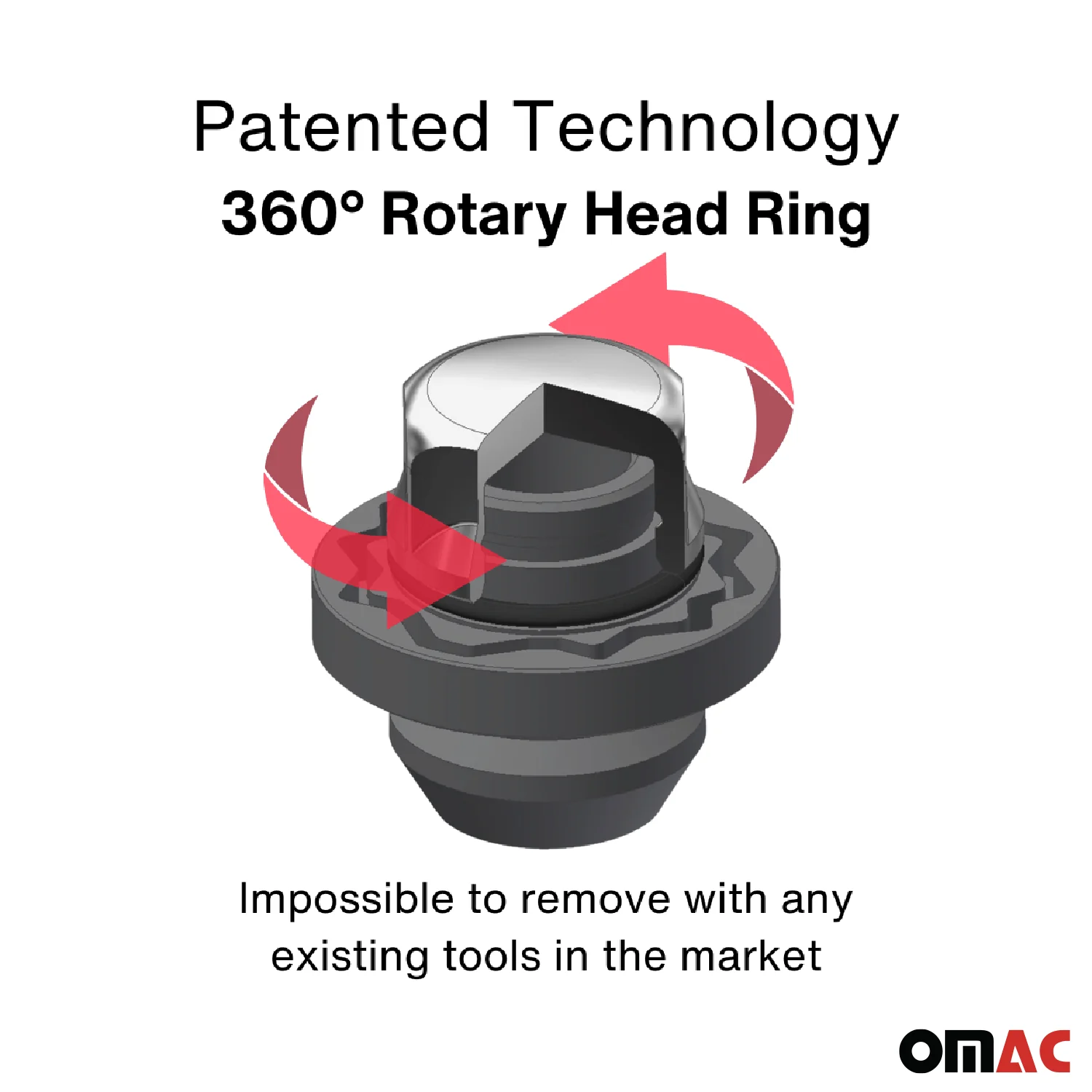 Wheel Lock Kit for Jeep Compass Patriot 2008-2017 M12X1.5 Chromed 4Locks&1Key - Image 5
