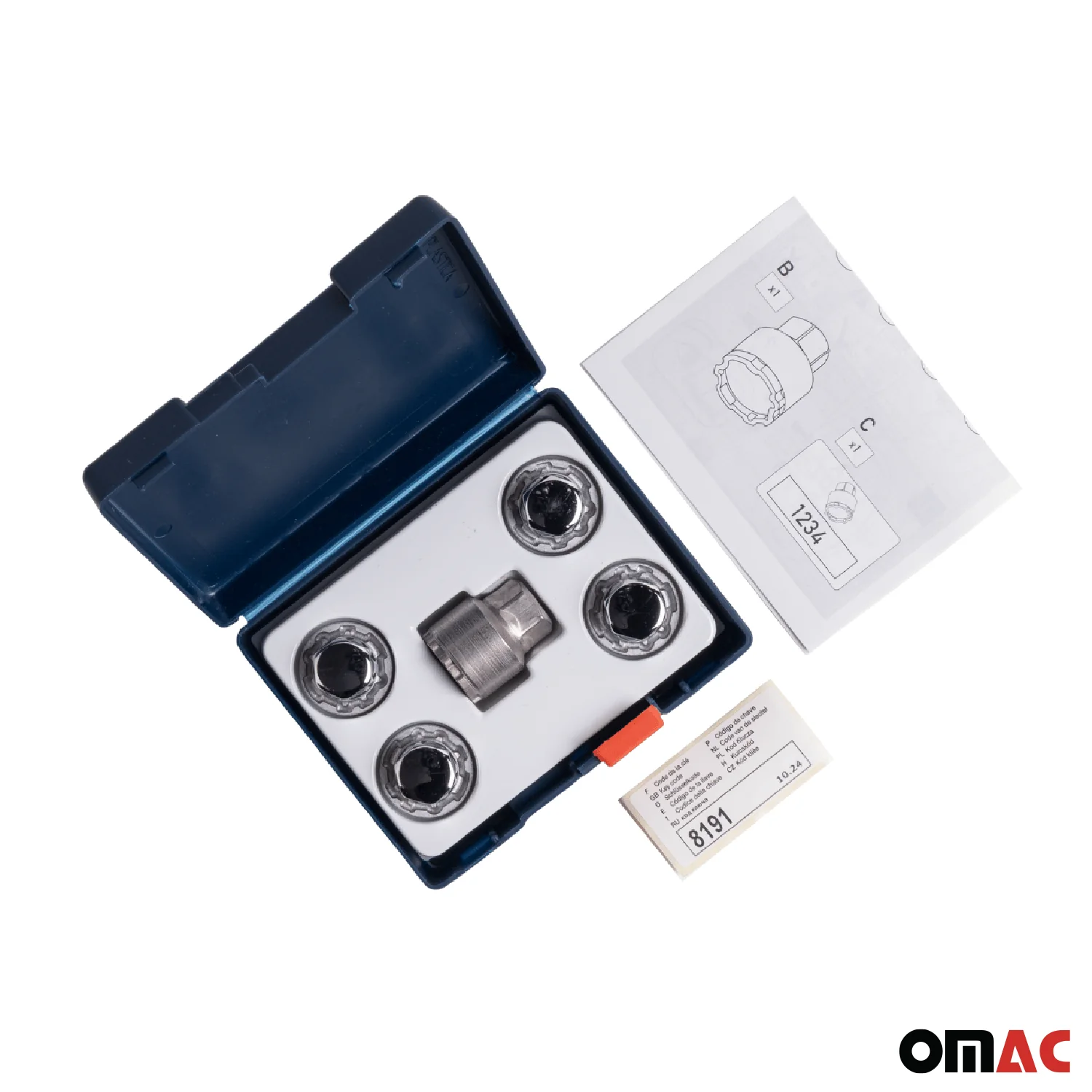 Wheel Lock Kit for Kia Carnival / EV6 / EV9 / K4 / K5 M12X1.5 Nut Chromed 4Locks - Image 4