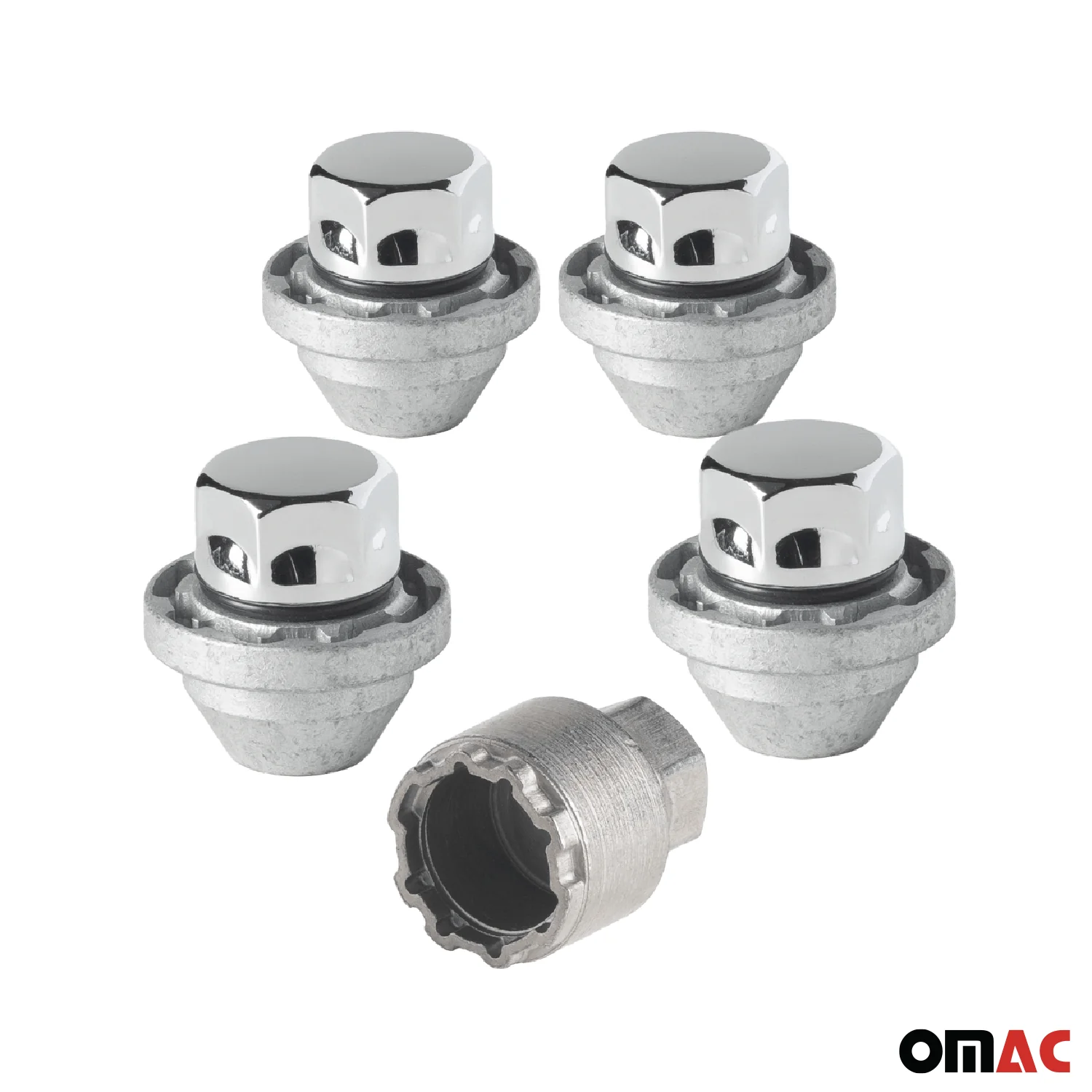 Wheel Lock Kit for Land Rover Range Rover Evoque M14X1.5 Chromed 4Locks & 1Key - Image 8