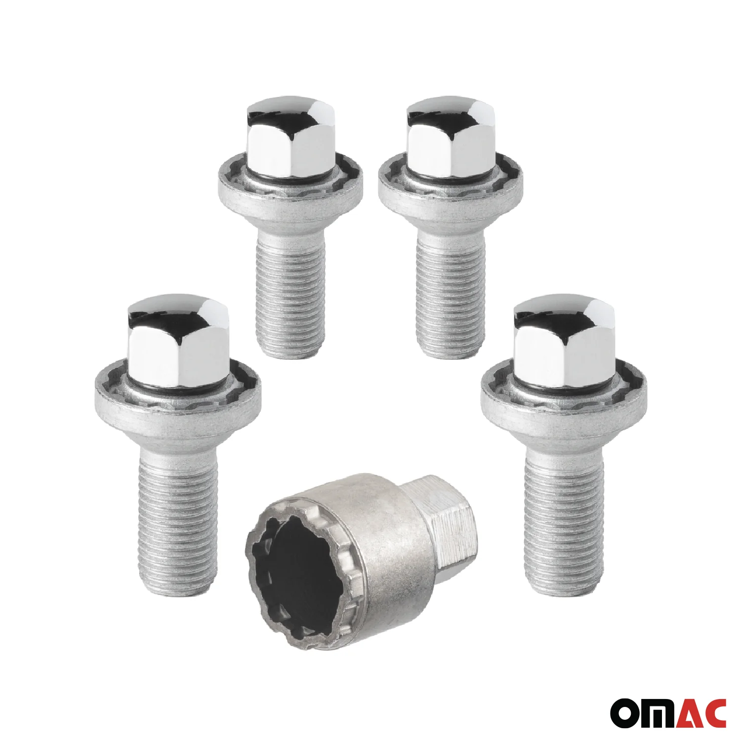 Wheel Lock Kit for Mercedes G-Class GL-Class M14X1.5 Bolt Chromed 4Locks & 1Key - Image 8