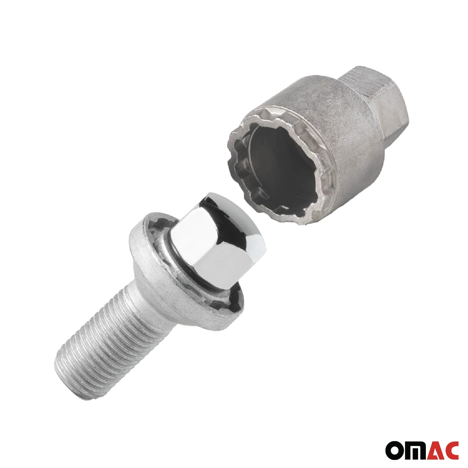 Wheel Lock Kit for Mercedes R-Class 2005-2013 M14X1.5 Bolt Chromed 4Locks & 1Key - Image 7