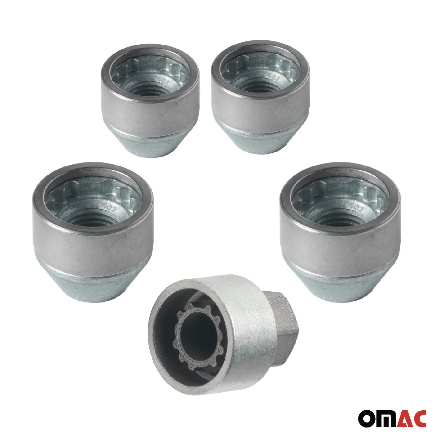 Wheel Lock Kit for RAM 2500 / 3500 M14X1,5 Nut Galvanized Silver 4Locks & 1Key - Image 8
