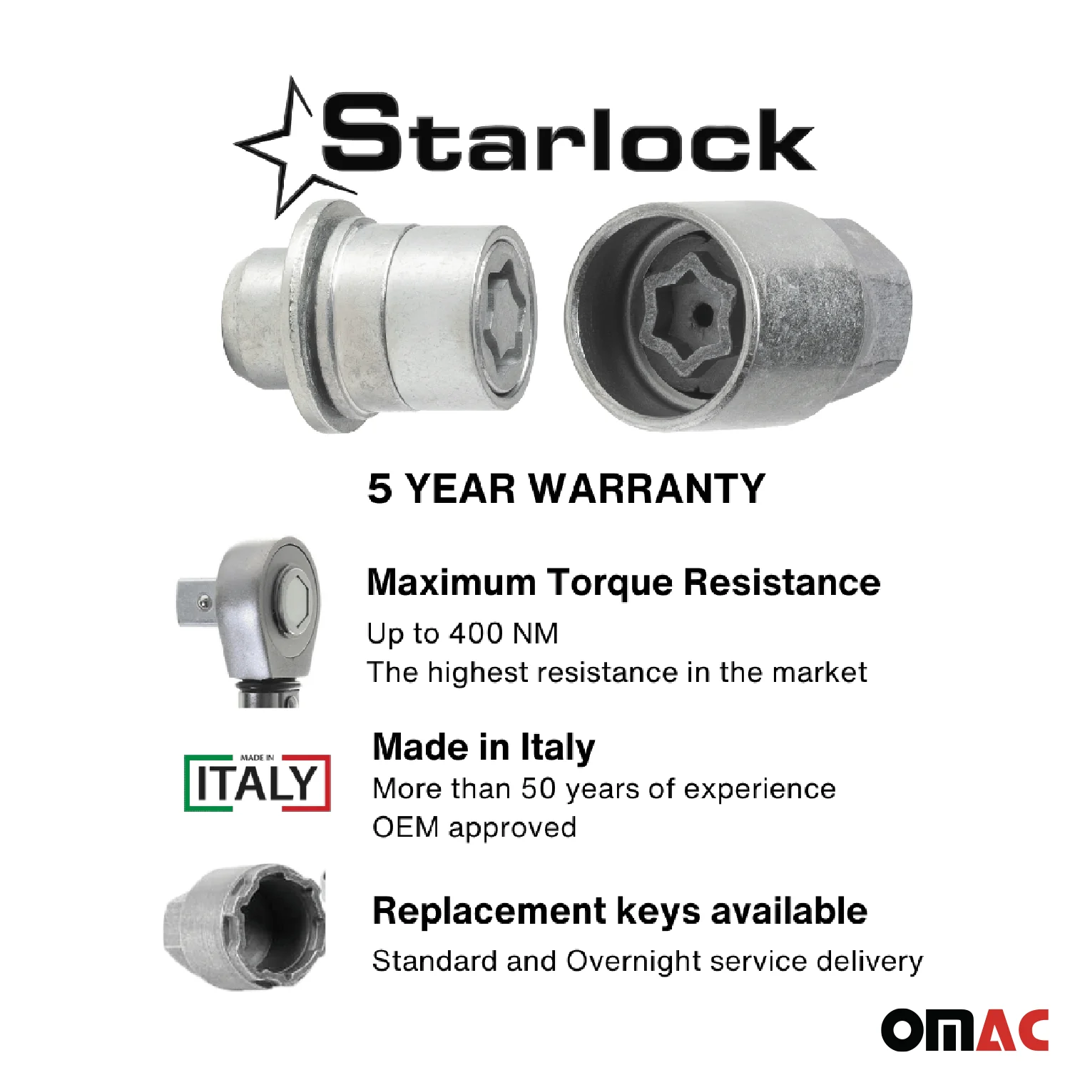 Wheel Lock Kit for Subaru BRZ Toyota C-HR Corolla Cross Fj Mirai M12X1,5 Silver - Image 3
