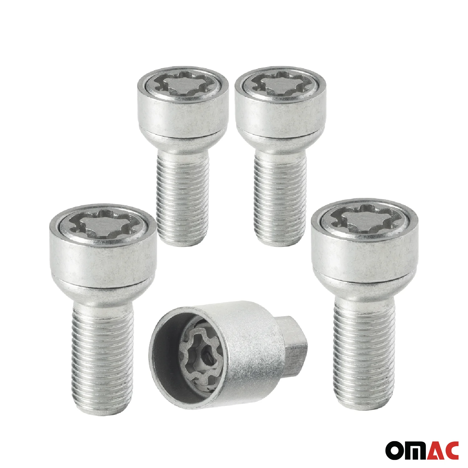 Wheel Lock Kit for Volkswagen Tiguan M14X1,5 Bolt Galvanized Silver 4Locks - Image 8