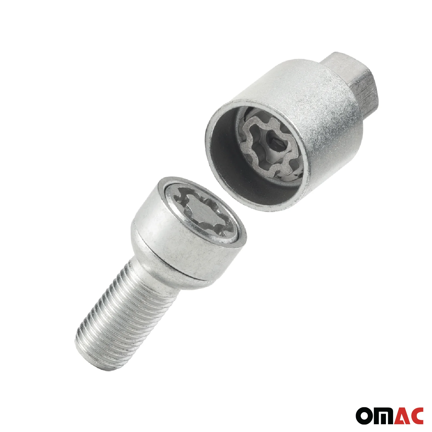 Wheel Lock Kit for Volvo XC90 M14X1,5 Bolt Galvanized Silver 4Locks & 1Key - Image 7