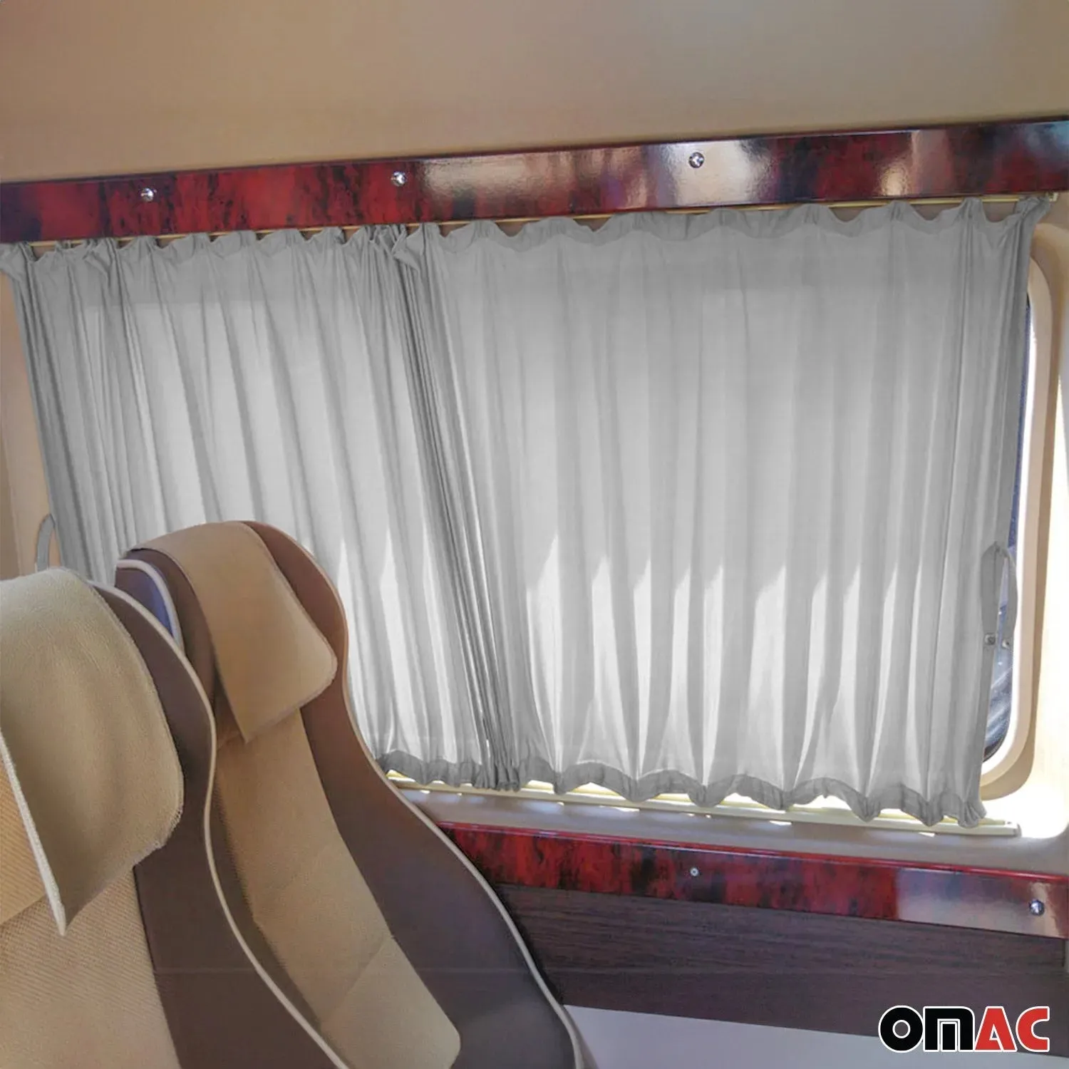 1993-2003 VW Eurovan L1 SWB Side Window Curtain Sunshade 1992-2003 Gray 10x - Image 2