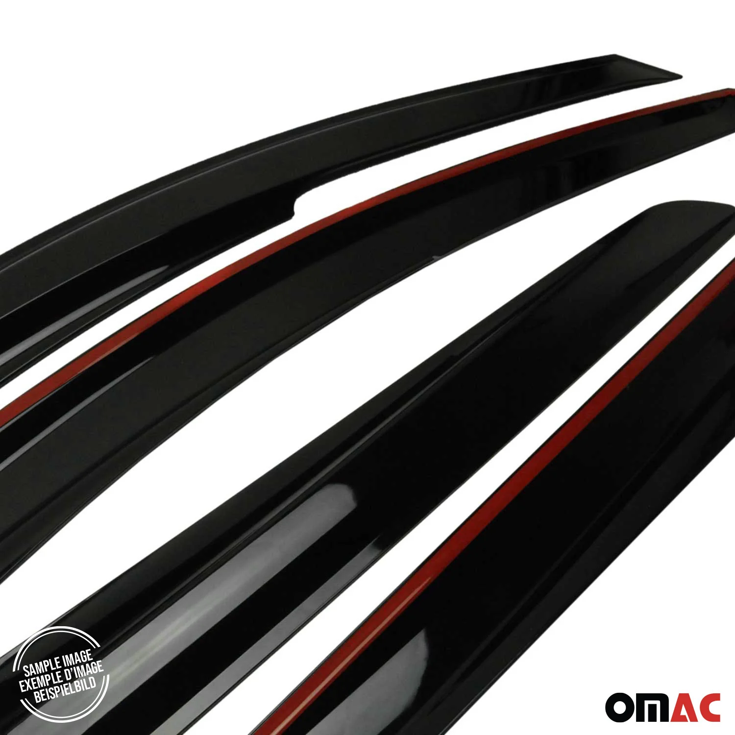 2005-2014 Nissan Frontier Window Visor Vent Rain Deflector 4Pcs Smoke - Image 11