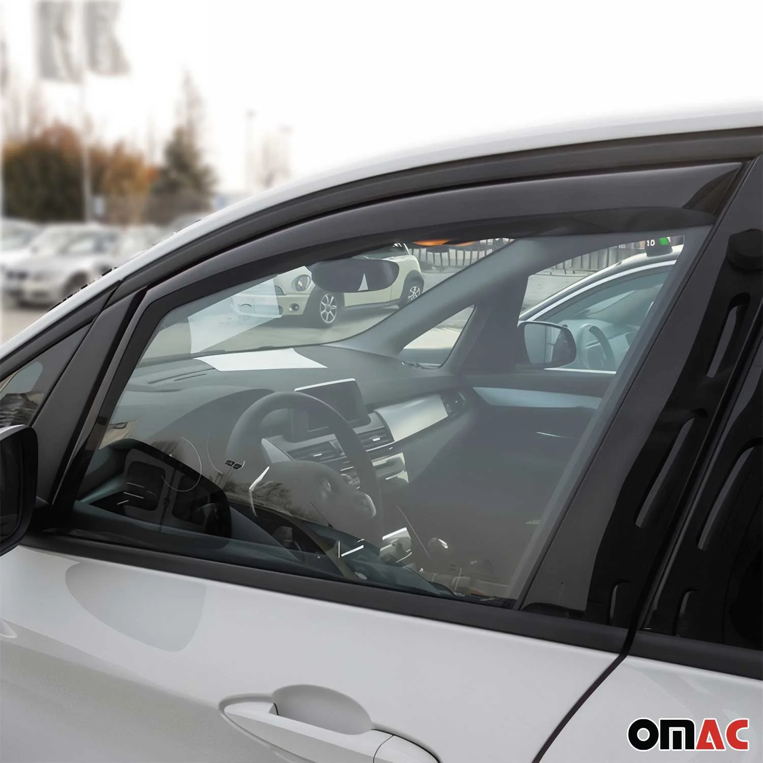 2014-2021 BMW 2 Series F45 Active Tourer Window Visor Vent Rain Deflector 2Pcs Smoke - Image 6