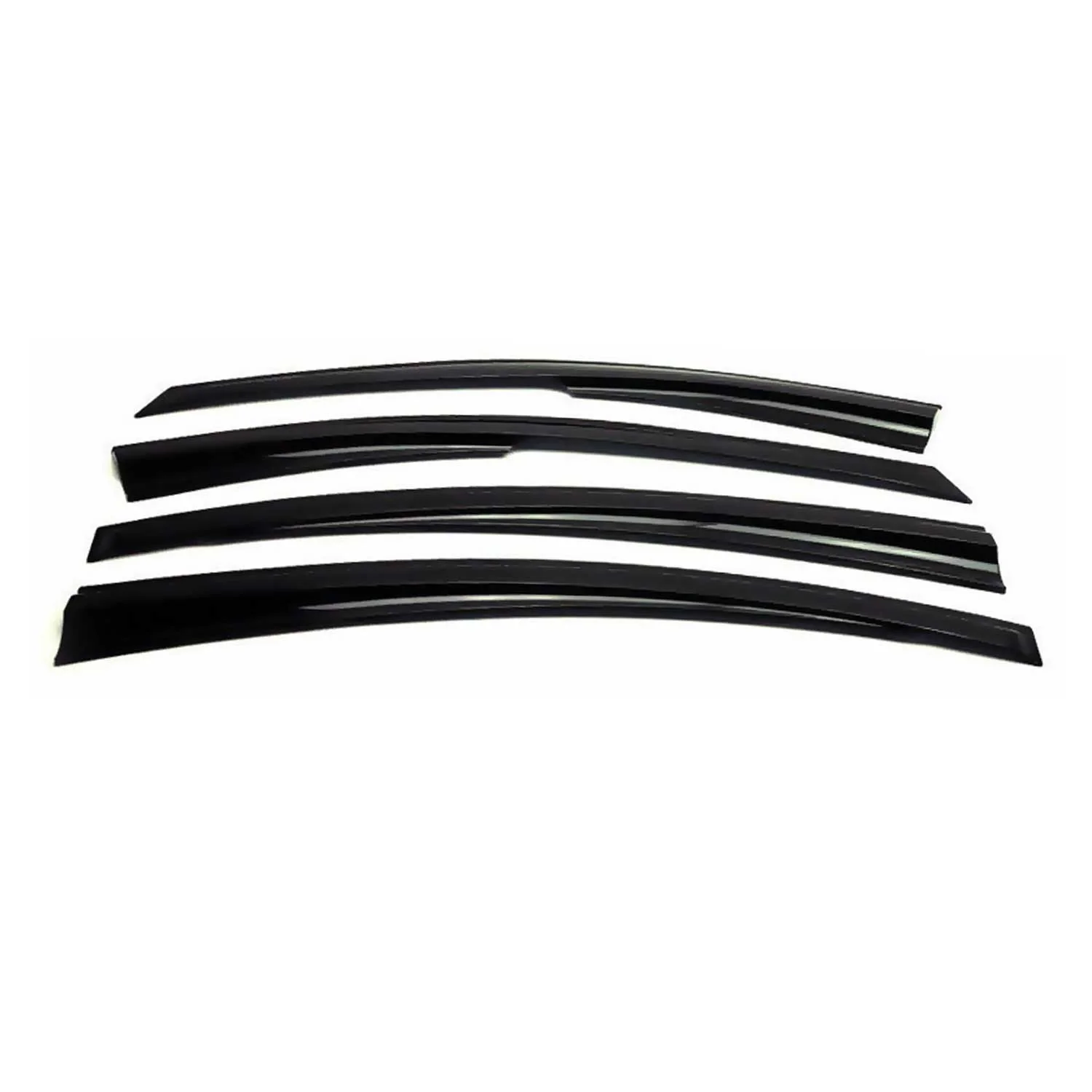 2012-2014 Volkswagen Passat Sedan Window Visor Vent Rain Deflector 4Pcs Smoke - Image 2
