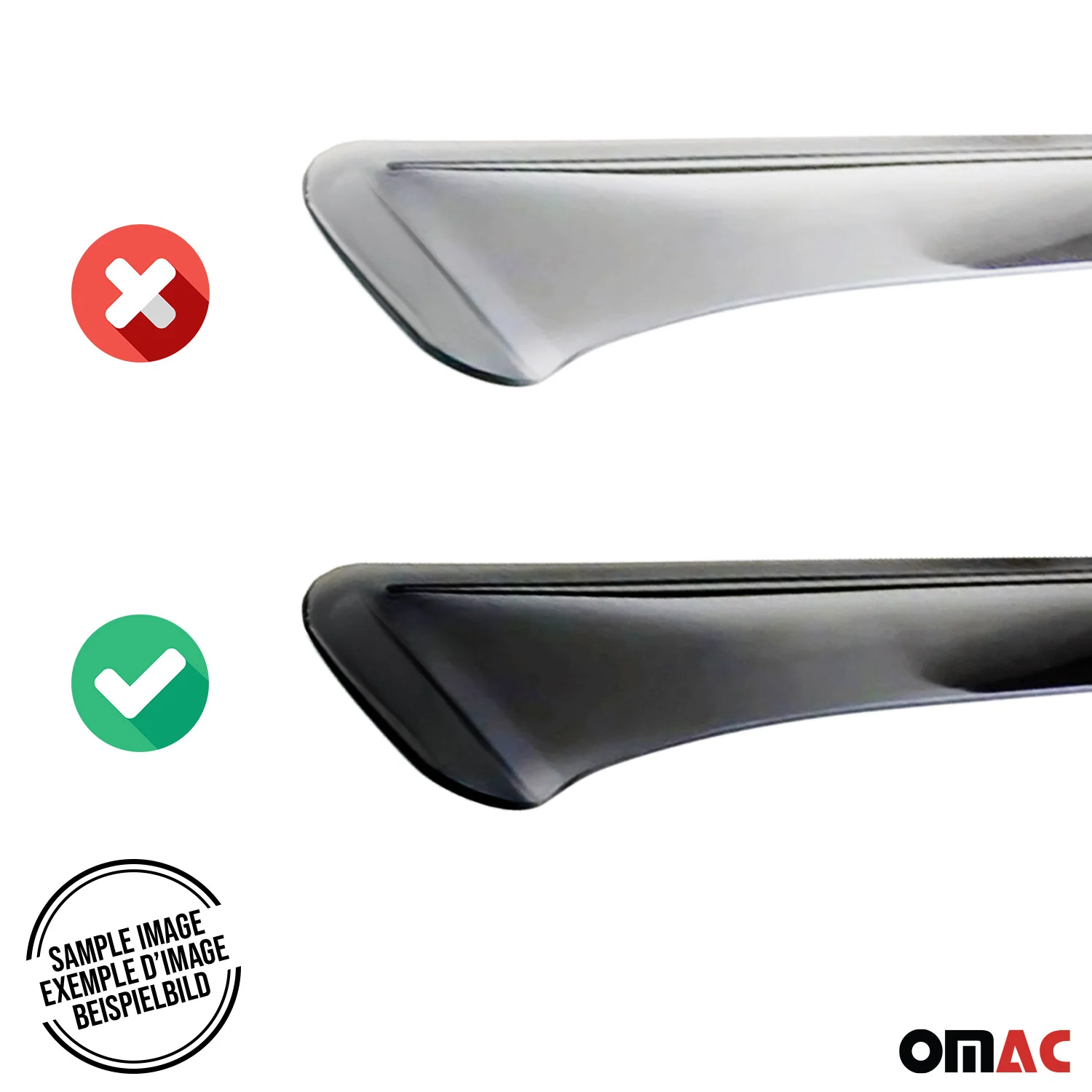 2012-2014 Chevrolet Orlando Window Visor Vent Rain Deflector 4Pcs Smoke - Image 8