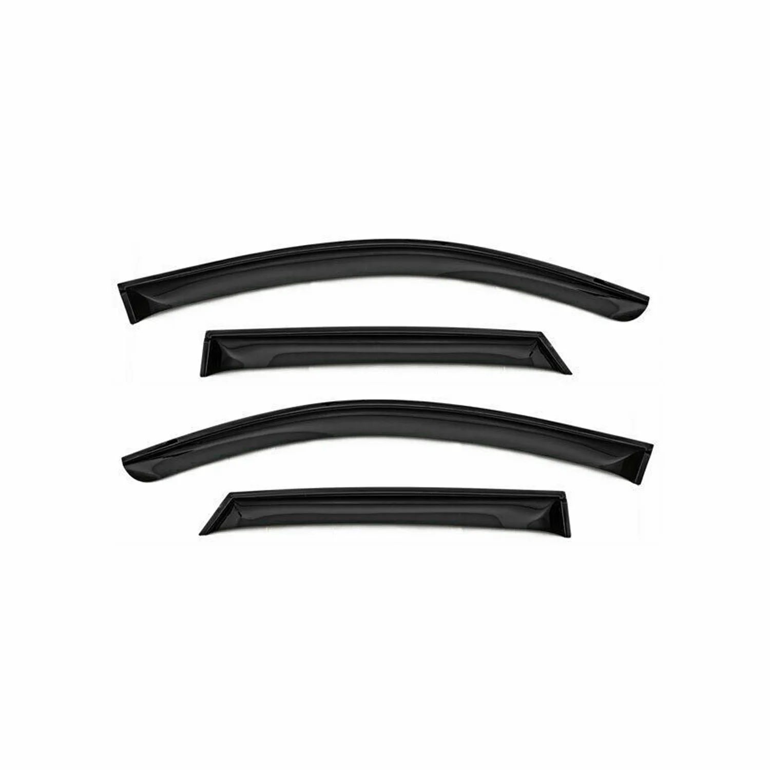 2012-2015 Honda Pilot Window Visor Vent Rain Deflector 4Pcs Smoke - Image 2