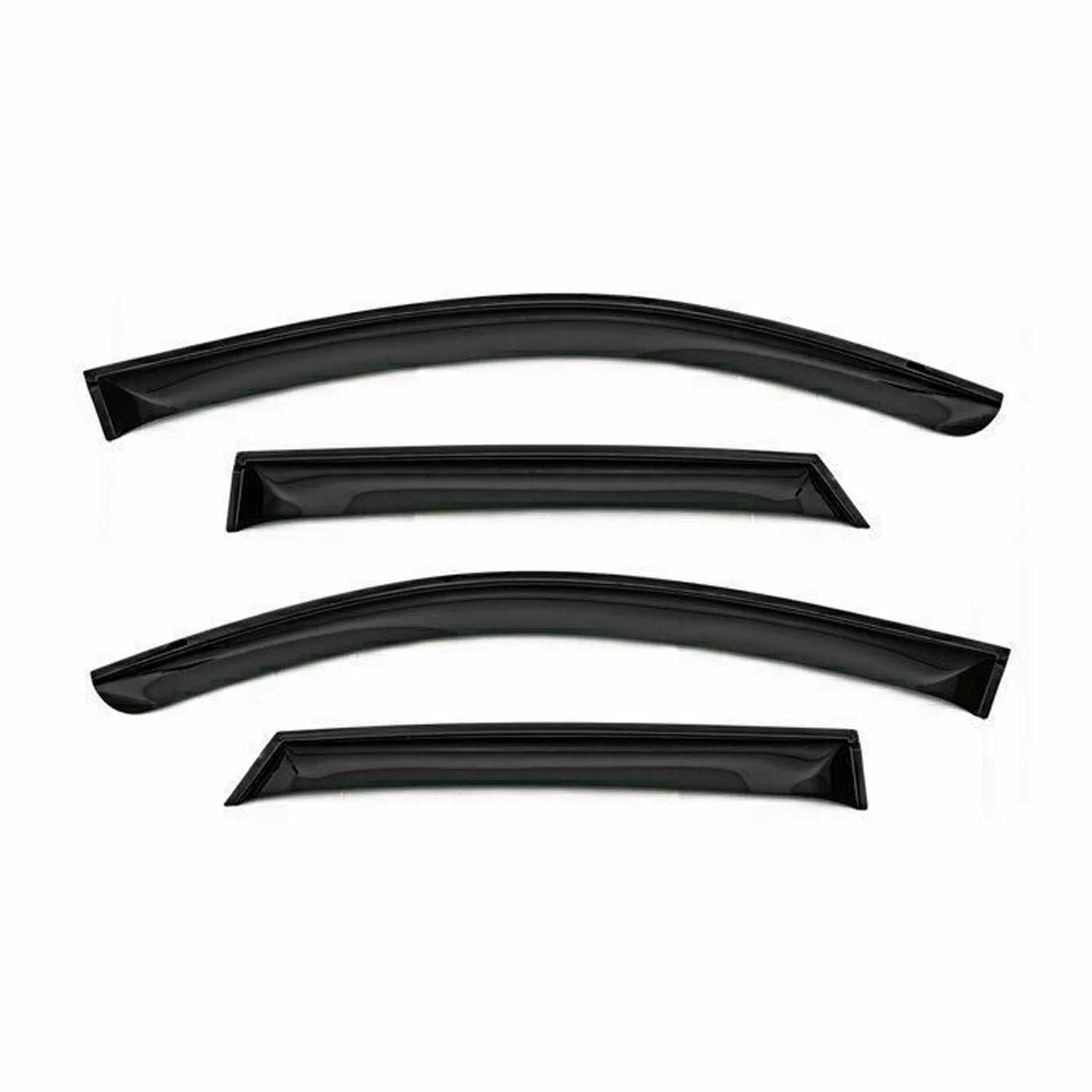 2016-2022 Honda Pilot Window Visor Vent Rain Deflector 4Pcs Smoke - Image 2
