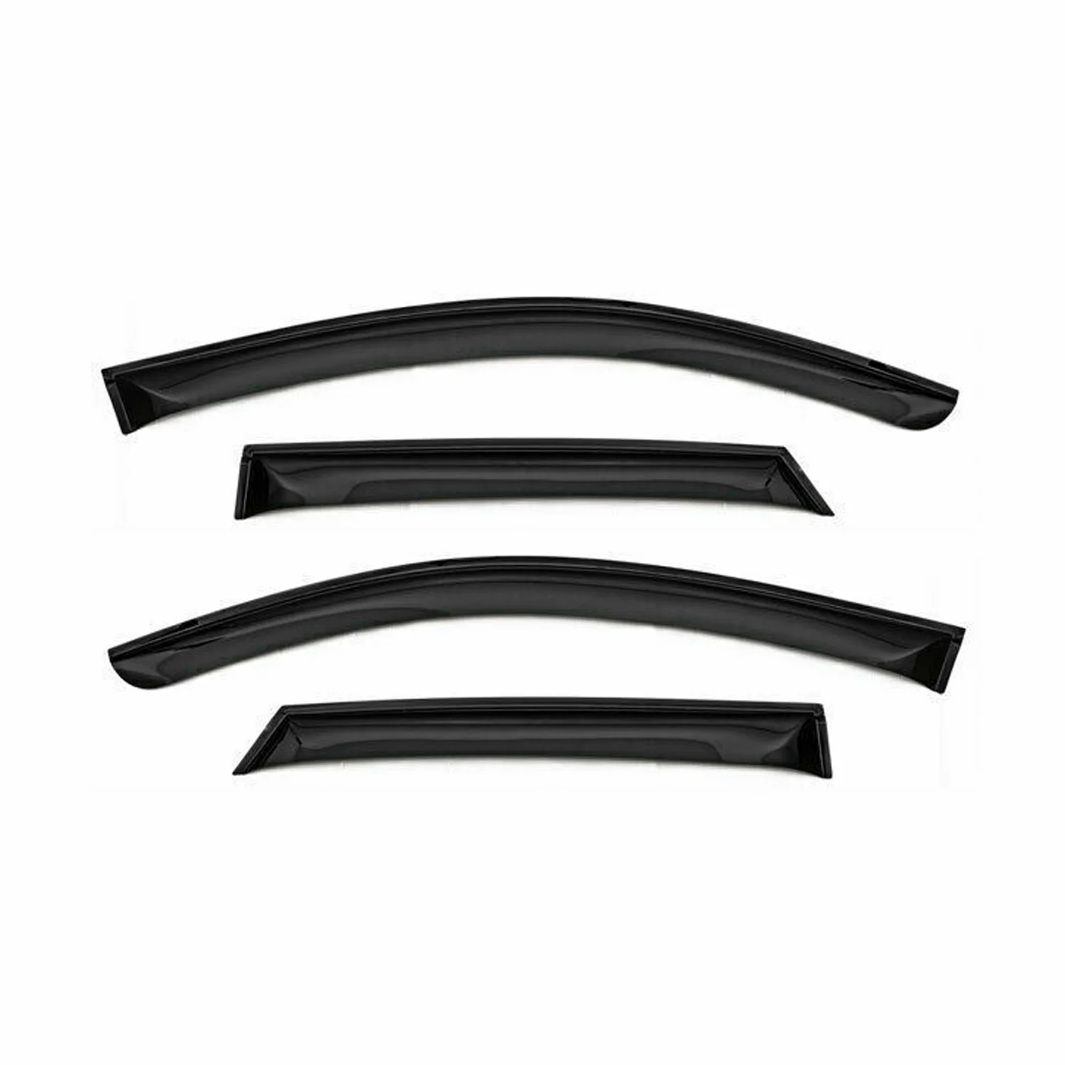 2014-2018 Kia Forte Window Visor Vent Rain Deflector 4Pcs Smoke - Image 2