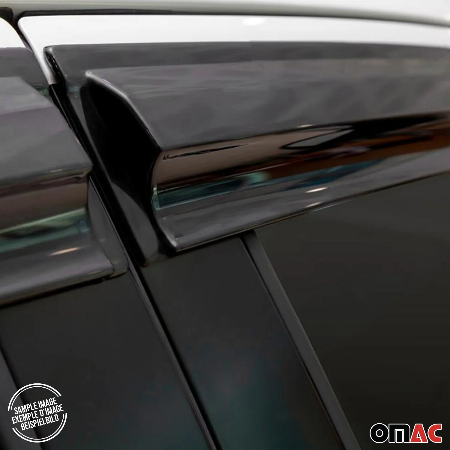 1998-2006 VW Golf Mk4 Window Visor Vent Rain Deflector 4Pcs Smoke - Image 9