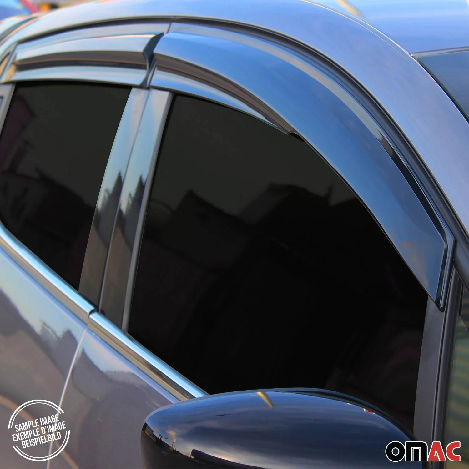 2019-2026 Toyota Corolla Sedan Window Visor Vent Rain Deflector 4Pcs Smoke - Image 8