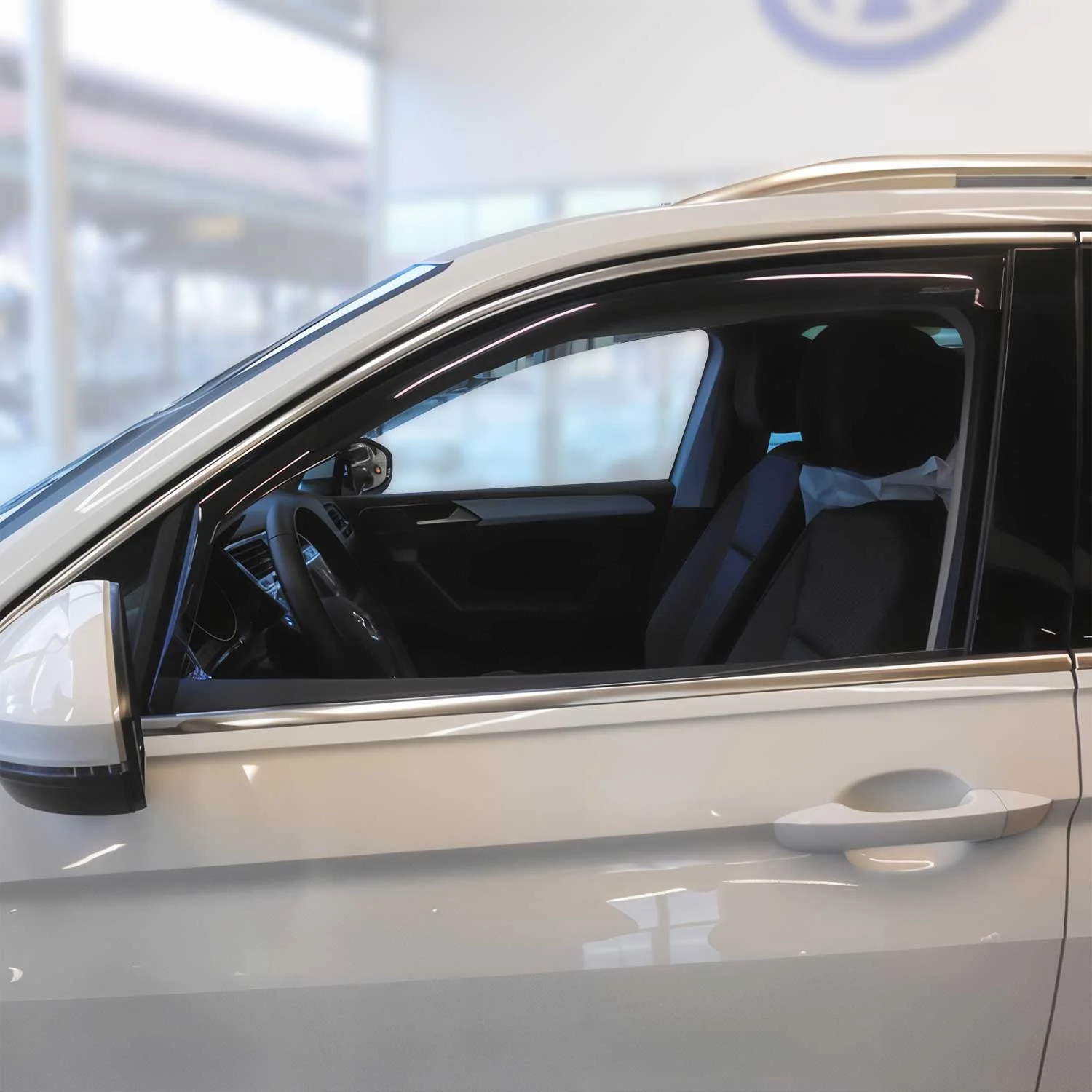 2018-2024 VW Tiguan Window Visor Vent Rain Deflector 2Pcs Smoke