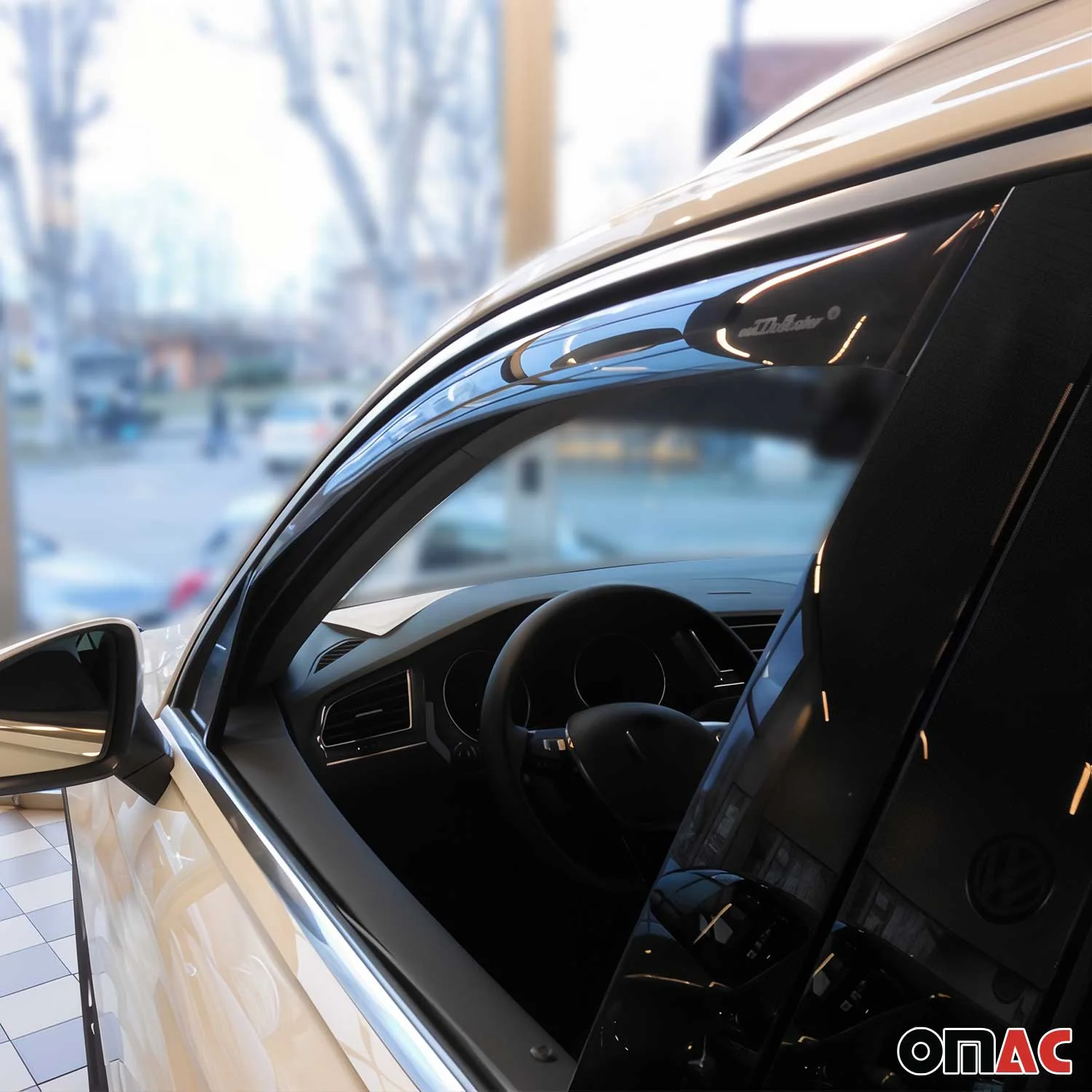 2018-2024 VW Tiguan Window Visor Vent Rain Deflector 2Pcs Smoke - Image 6